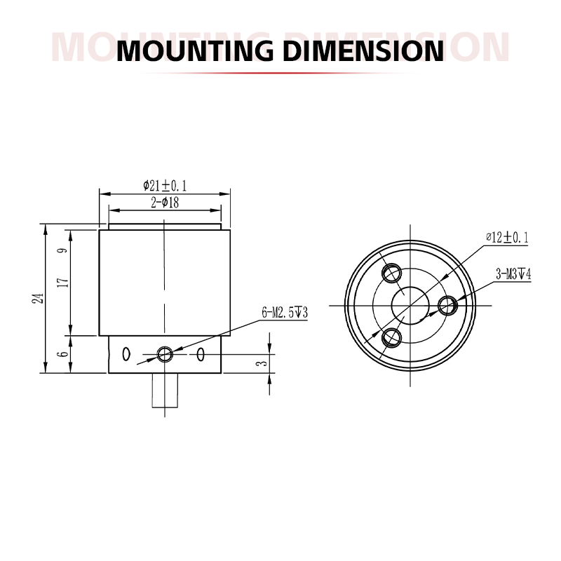 6 Axis Force Sensor T523