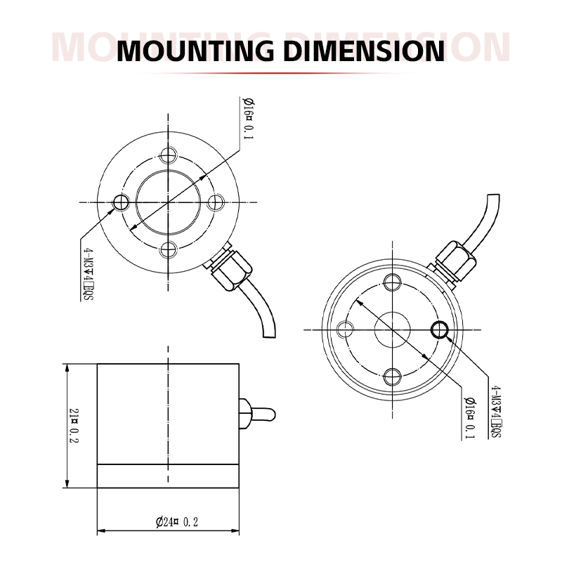 6 Axis Force Sensor T522B